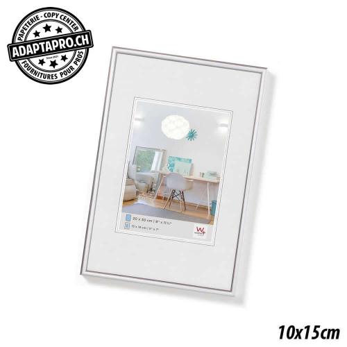 Cadre interchangeable WALTHER New Lifestyle - 100x150mm - argent