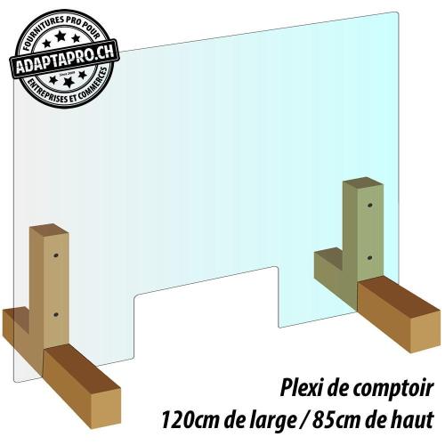 Protection de comptoir - Plexiglas - 120cm de large / 85cm de haut