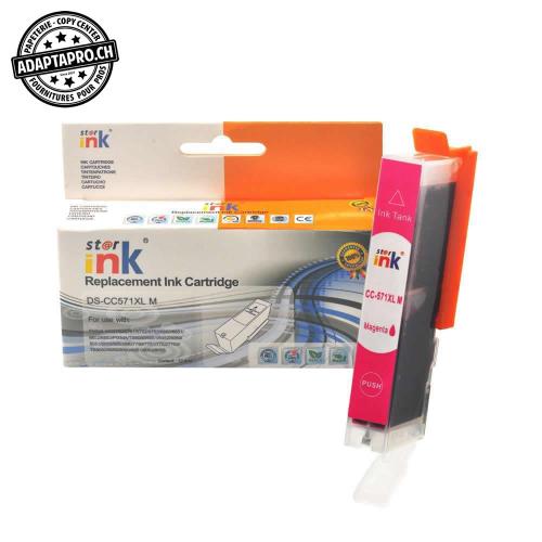 Cartouche d'encre compatible - Canon CLI-571XL M - Magenta (12.5ml / 800 feuilles)