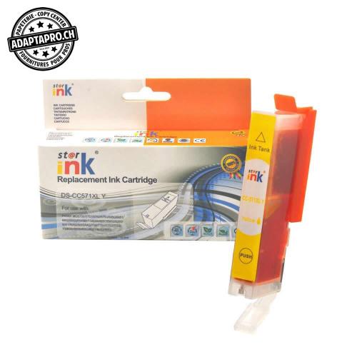 Cartouche d'encre compatible - Canon CLI-571XL Y - Jaune (12.5ml / 800 feuilles)