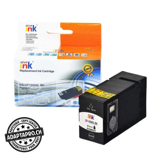 Cartouche d'encre compatible - Canon PGI-1500XL BK - Noir (35ml / 1'120 feuilles)