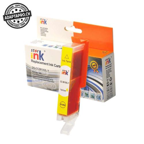 Cartouche d'encre compatible - Canon CLI-581XXL Y - Jaune (12.5ml / 800 feuilles)