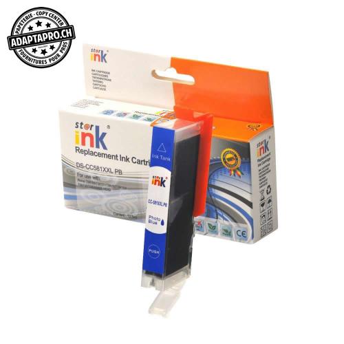 Cartouche d'encre compatible - Canon CLI-581XXL PB - Photo bleu (12.5ml / 800 feuilles)