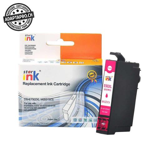 Cartouche d'encre compatible - Epson 502XL M - Magenta (10ml / 640 feuilles)