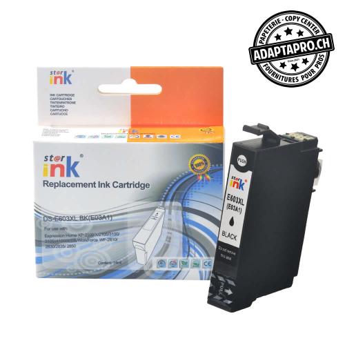 Cartouche d'encre compatible - Epson 603XL BK - Noir (14ml / 448 feuilles)