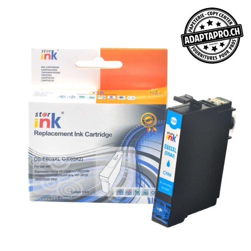 Cartouche d'encre compatible - Epson 603XL C - Cyan (8.5ml / 544 feuilles)