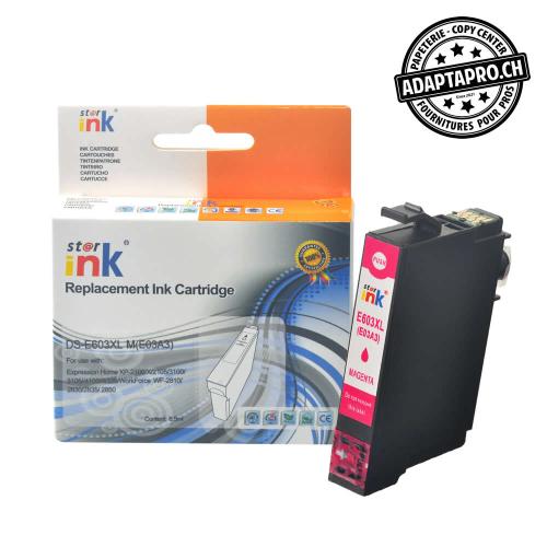 Cartouche d'encre compatible - Epson 603XL M - Magenta (8.5ml / 544 feuilles)