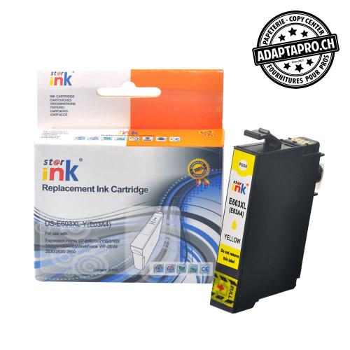 Cartouche d'encre compatible - Epson 603XL Y - Jaune (8.5ml / 544 feuilles)