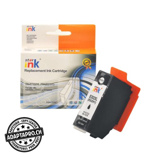 Cartouche d'encre compatible - Epson 202XL PBK - Photo Noir (12.3ml / 787 feuilles)
