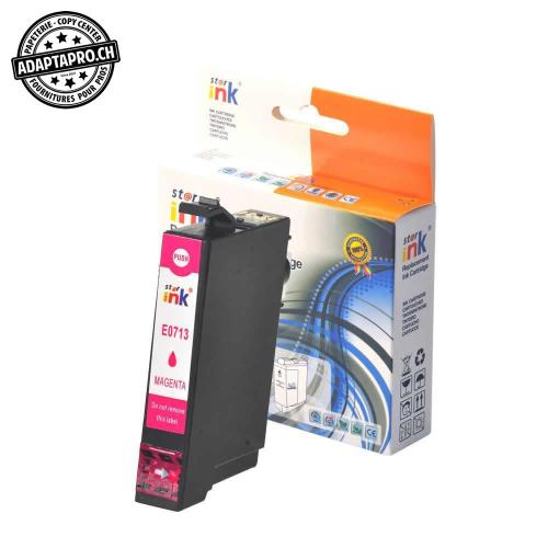 Cartouche d'encre compatible - Epson T0713 M - Magenta (12ml / 768 feuilles)
