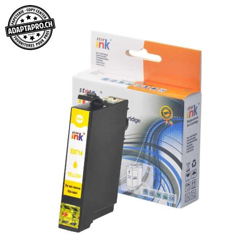Cartouche d'encre compatible - Epson T0714 Y - Jaune (12ml / 768 feuilles)