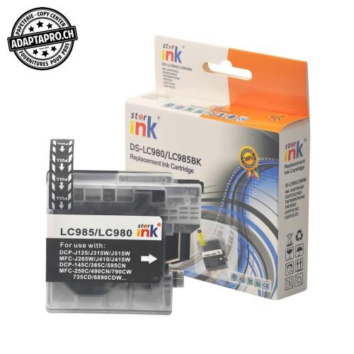 Cartouche d'encre compatible - Brother LC-1100 BK - Noir (18ml / 576 feuilles)
