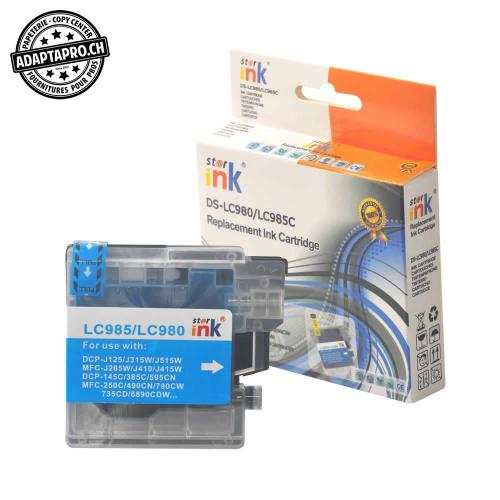 Cartouche d'encre compatible - Brother LC-1100 C - Cyan (13ml / 832 feuilles)