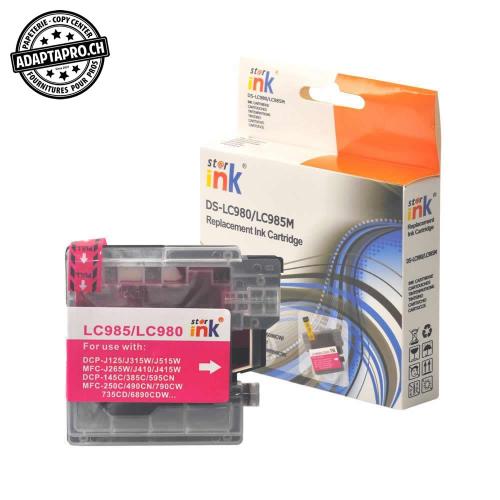 Cartouche d'encre compatible - Brother LC-1100 M - Magenta (13ml / 832 feuilles)