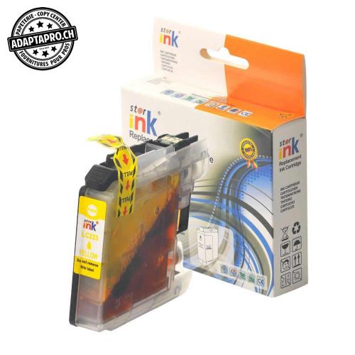 Cartouche d'encre compatible - Brother LC-223 Y - Jaune (10ml / 800 feuilles)