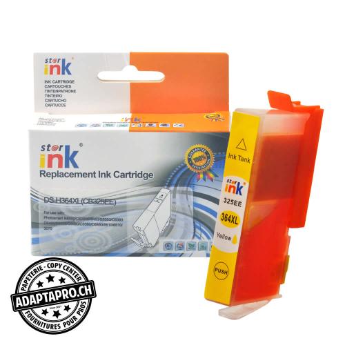 Cartouche d'encre compatible - HP 364XL Y, CB325EE - Jaune (14ml / 896 feuilles)