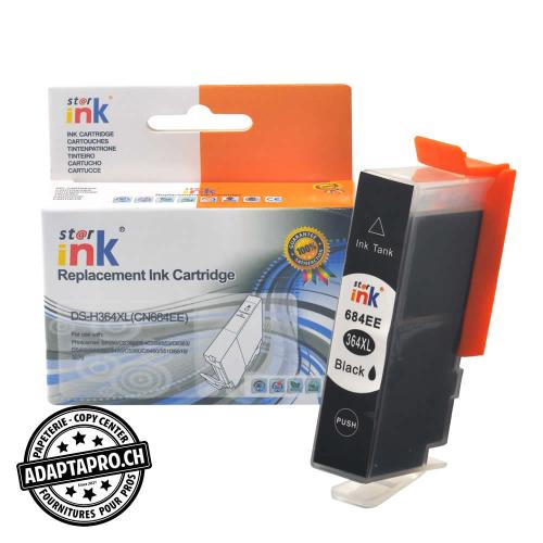 Cartouche d'encre compatible - HP 364XL BK, CN684EE - Noir (21ml / 896 feuilles)