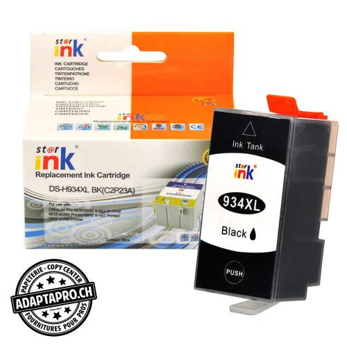Cartouche d'encre compatible - HP 934XL BK - Noir (50ml / 1'600 feuilles)