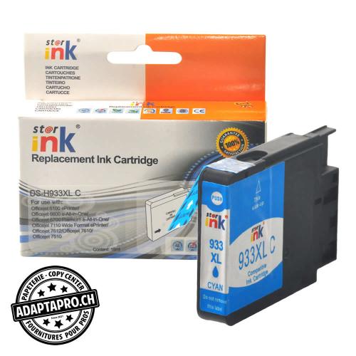 Cartouche d'encre compatible - HP 933XL C - Cyan (17ml / 1'088 feuilles)