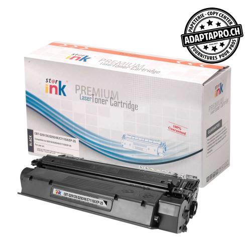 Cartouche de toner compatible - HP 13X, Q2613X, HP 15X, Canon EP 25X - Noir (4'000 feuilles)