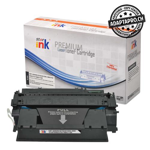 Cartouche de toner compatible - HP 49X, Q5949X, Canon CRG 715H - Noir (7'000 feuilles)