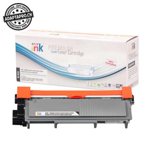 Cartouche de toner compatible - Brother TN-2320 - Noir (2'600 feuilles)