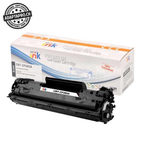 Cartouche de toner compatible - HP CF283A / 83A - Noir (1'500 feuilles)