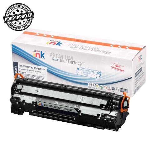 Cartouche de toner compatible - HP CF283X / 83X, Canon CRG 737 - Noir (2'200 feuilles)