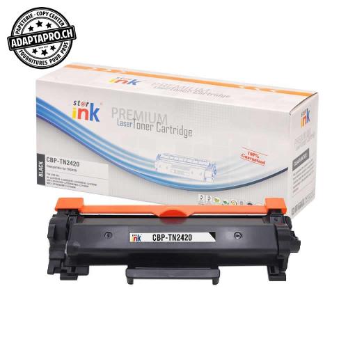 Cartouche de toner compatible - Brother TN-2420 - Noir (3'000 feuilles)