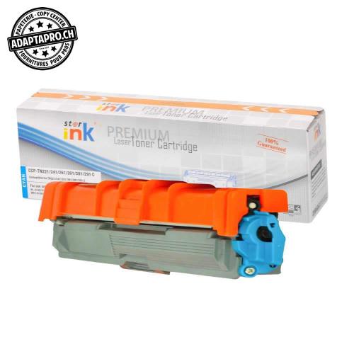 Cartouche de toner compatible - Brother TN-241 C - Cyan (1'400 feuilles)