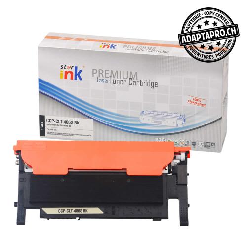 Cartouche de toner compatible - Samsung CLT-406 S BK - Noir (1'500 feuilles)