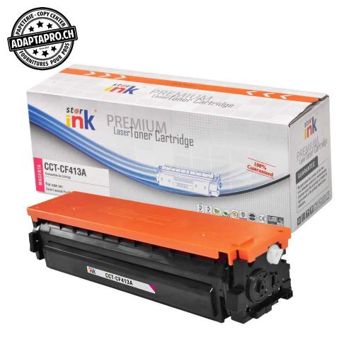 Cartouche de toner compatible - HP CF413A M - Magenta (2'300 feuilles)