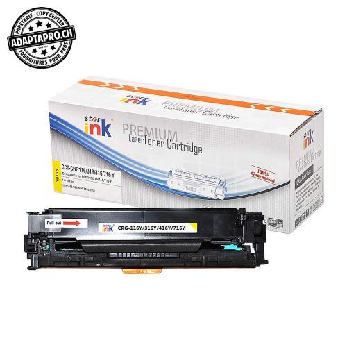 Cartouche de toner compatible - Canon CRG-716 Y - Jaune (1'400 feuilles)