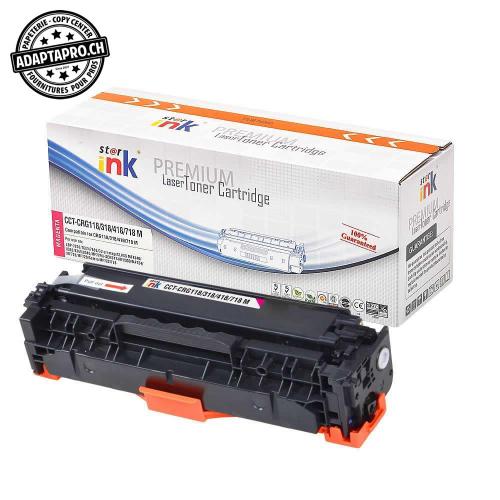 Cartouche de toner compatible - Canon CRG-718 M - Magenta (2'900 feuilles)