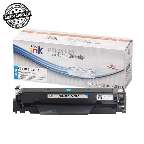 Cartouche de toner compatible - Canon CRG-045H C - Cyan (2'300 feuilles)
