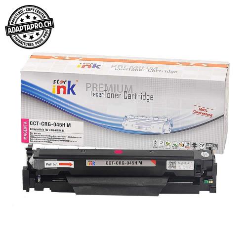 Cartouche de toner compatible - Canon CRG-045H M - Magenta (2'300 feuilles)