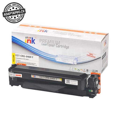 Cartouche de toner compatible - Canon CRG-046H Y - Jaune (5'000 feuilles)