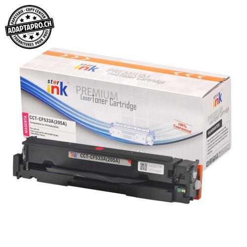 Cartouche de toner compatible - HP CF533A, 205 A M - Magenta (900 feuilles)