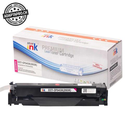 Cartouche de toner compatible - HP CF543X, 203X M - Magenta (2'500 feuilles)