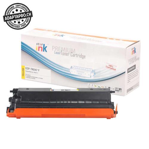 Cartouche de toner compatible - Brother TN-247 Y - Yellow (2'300 feuilles)