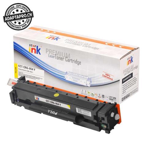 Cartouche de toner compatible - Canon CRG-054 Y - Jaune (1'200 feuilles)