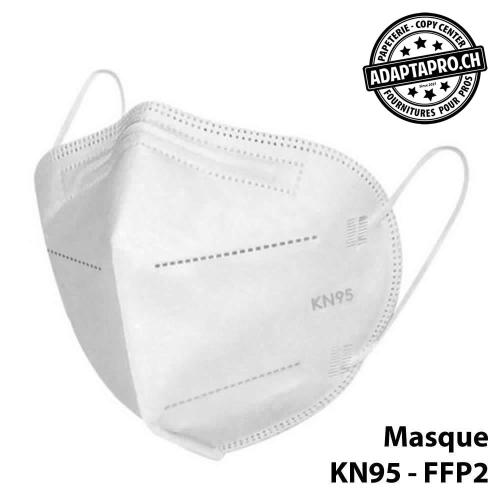 Masques de protection - KN95 FFP2 certifi&eacute; CE (norme EN 149-2001 + A1-2009) - 10 pi&egrave;ces - Blanc
