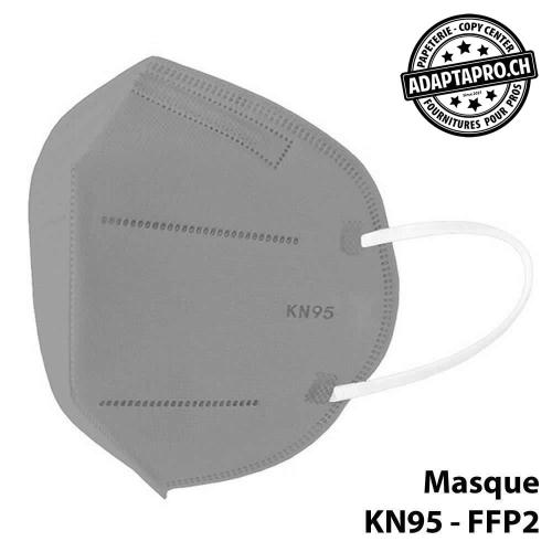 Masques de protection - KN95 FFP2 certifi&eacute; CE (norme EN 149-2001 + A1-2009) - 10 pi&egrave;ces - Gris