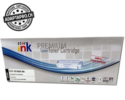 Cartouche de toner compatible - HP CF360A - Noir (5'000 feuilles)