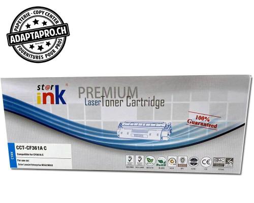 Cartouche de toner compatible - HP CF361A - Cyan (5'000 feuilles)