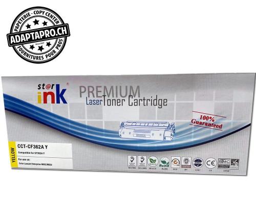Cartouche de toner compatible - HP CF362A - Jaune (5'000 feuilles)