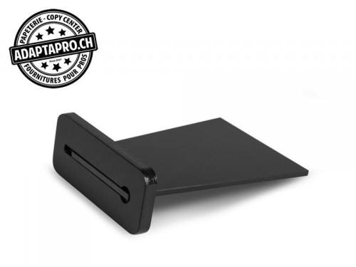 Support acrylique noir pour plaque aluminium