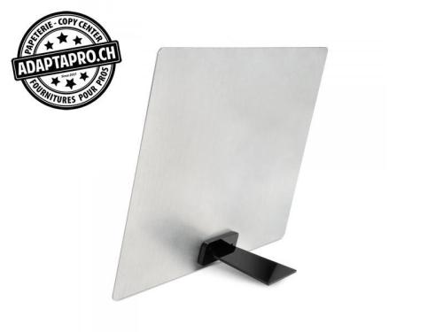 Support acrylique noir pour plaque aluminium