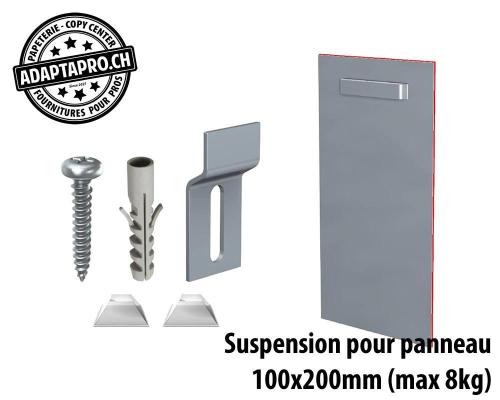 Suspension murale pour panneau - 100x200mm (max 8kg)