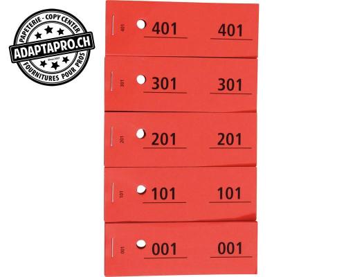 Billets de vestiaire 1 - 500 - rouge